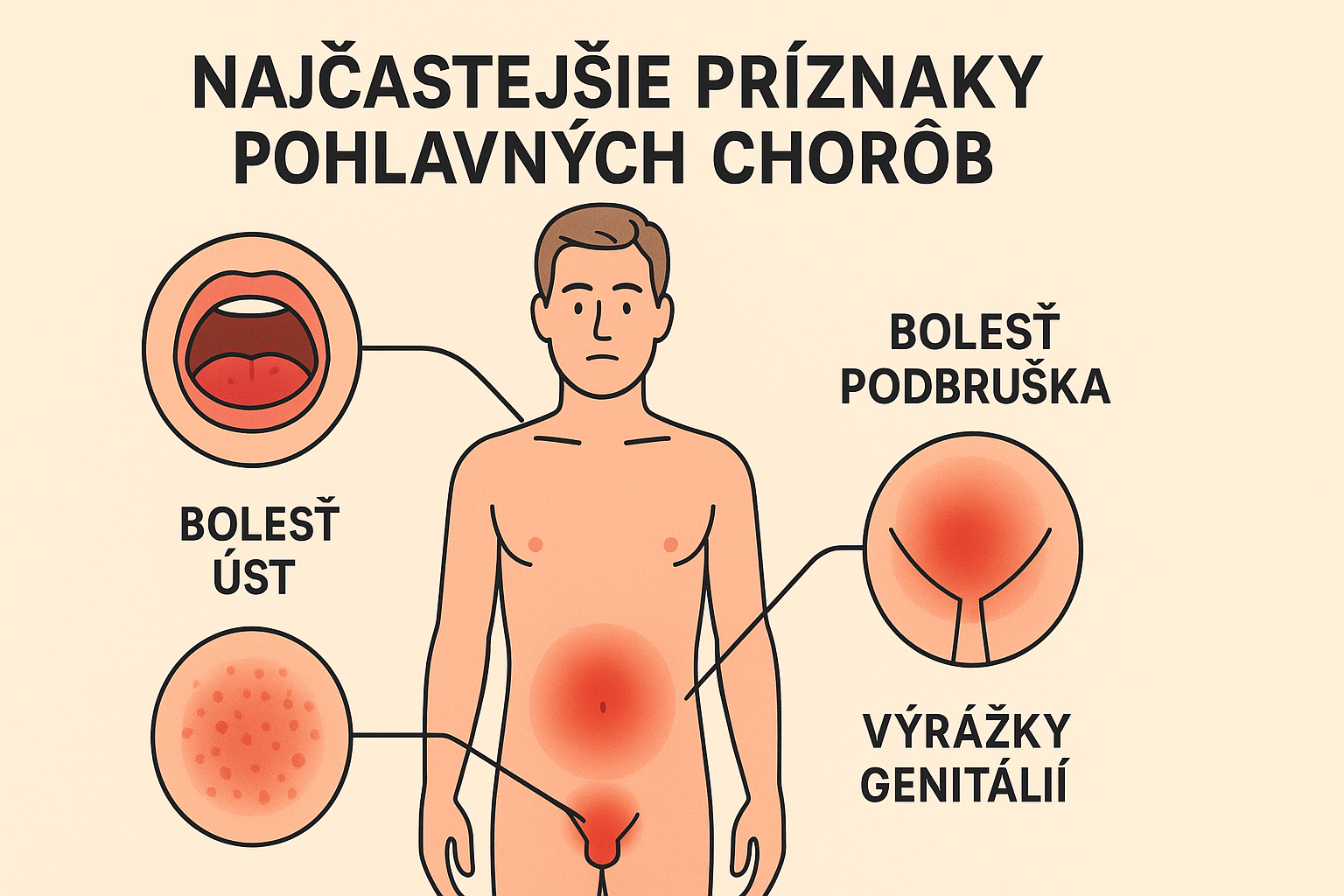priznaky pohlavnych chorob
