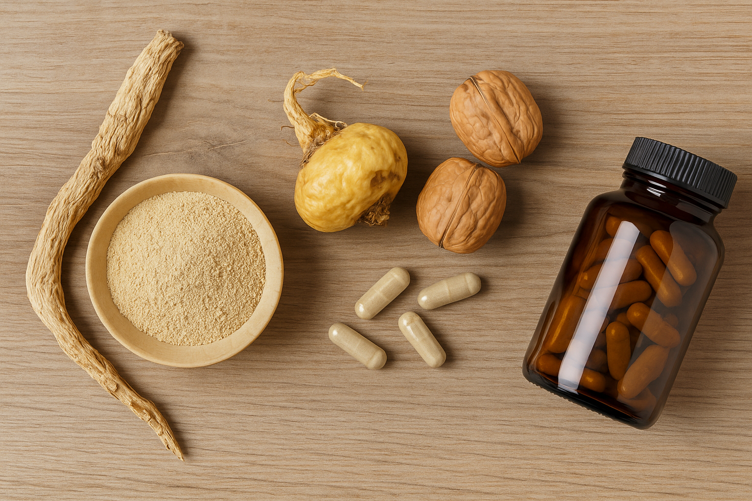 Bylinky a výživa na predĺženie erekcie – maca, ženšen, zinok