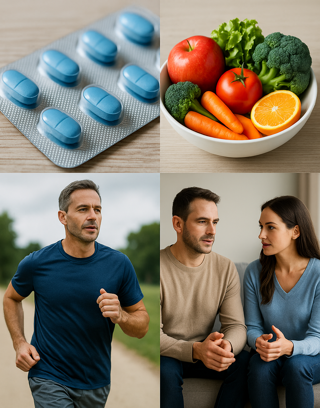 Rôzne možnosti liečby erektilnej dysfunkcie – lieky, životný štýl, terapia