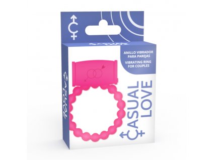 CASUAL LOVE RING 25 PINK - vibračný krúžok