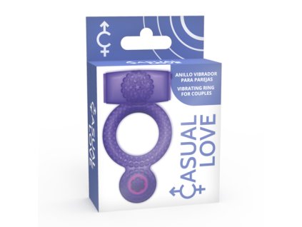 CASUAL LOVE DOUBLE PLEASURE PURPLE - vibračný krúžok