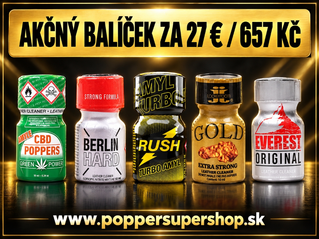 Poppers balíčky – Akcia