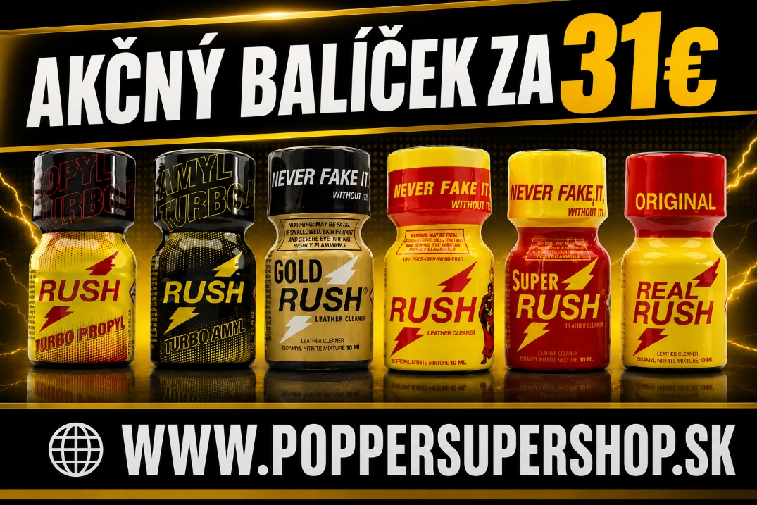 Výhodné balíčky poppers za najlepšie ceny