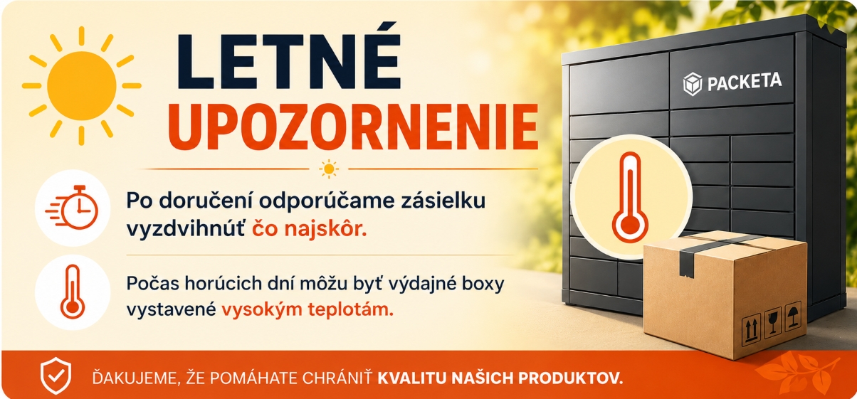 Letné upozornenie o vyzdvihnutí zásielok