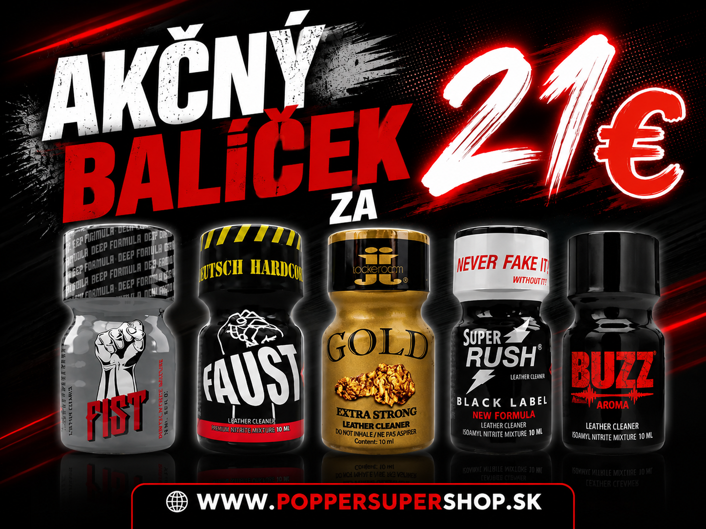 Výhodné balíčky poppers za najlepšie ceny