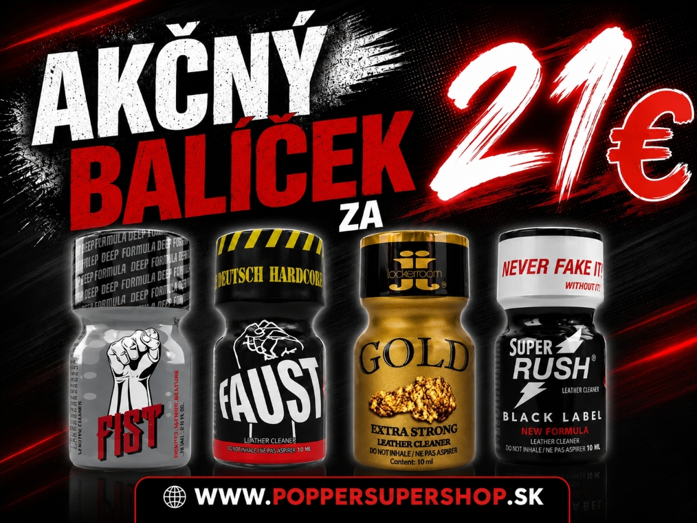 Výhodné balíčky poppers za najlepšie ceny