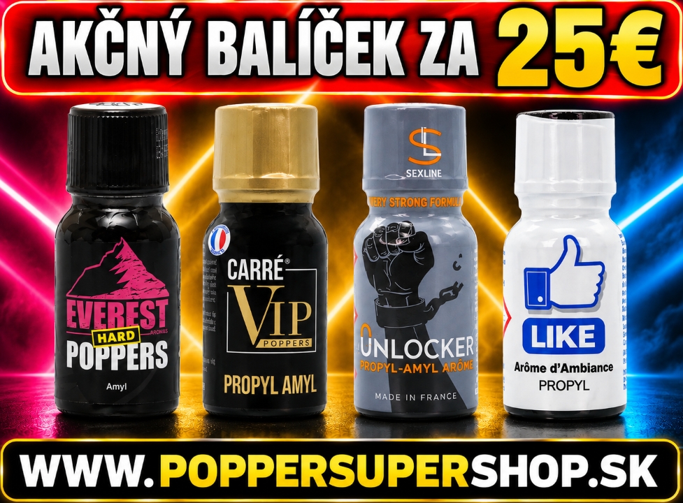 Poppers balíčky – Akcia