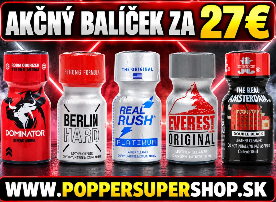 Poppers balíčky – Akcia