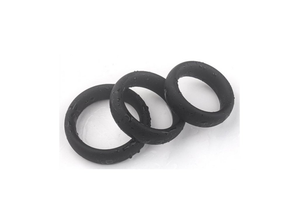 kit de 3 cockrings silicone thick set