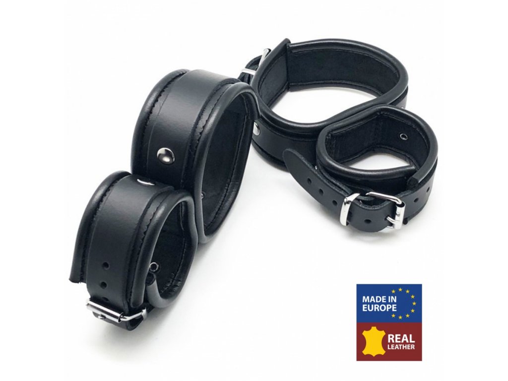 ankle leather handcuffs