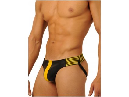 Fist Leather Jock Yellow 4 400x537w