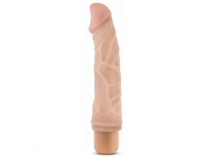 vibe 6 dr skin vibrating dildo 18 x 4cm