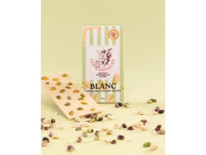 Afrodiziakálna biela čokoláda s pistáciami Les Canailles 100 g