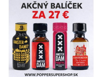 Poppers AKČNÝ BALÍČEK AMSTERDAM – 27 €