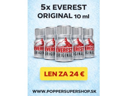 Poppers EVEREST ORIGINAL – Akčný balíček 5×10 ml