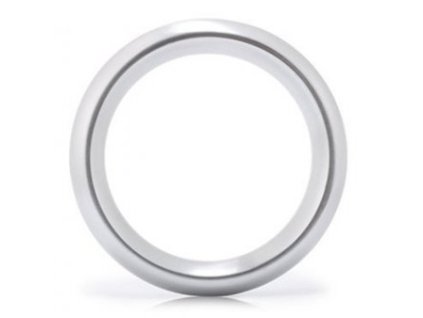 Penisový krúžok Round Ring Grey 50 mm – hliníkový