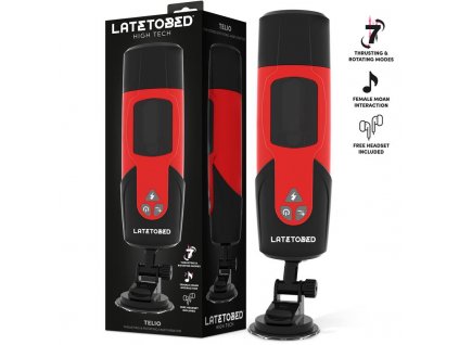 1 telio advanced with rotation thrusting and moaning masturbator with suction cup