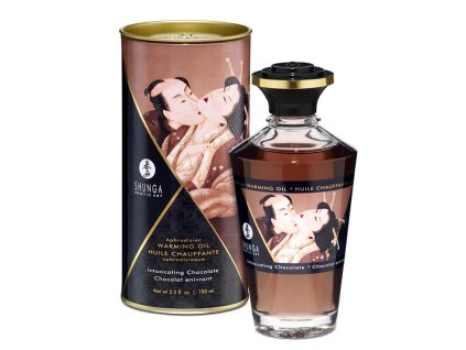 Hřejivý masážní olej s vůní čokolády 100 ml