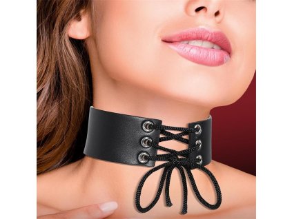 1 collar with lace vegan leather one size