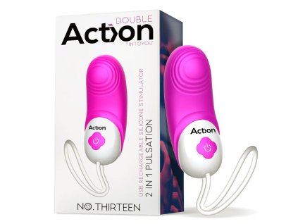 Erotický stimulátor No. Thirteen 2 v 1 Vibrace a pulzace