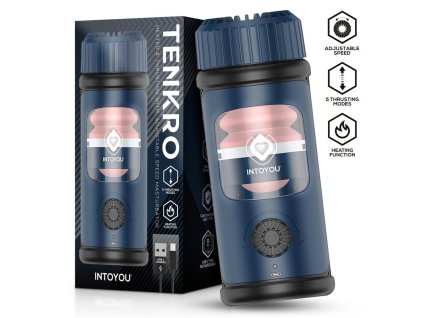 1 tenkro masturbator wit thrusting and heat usb c