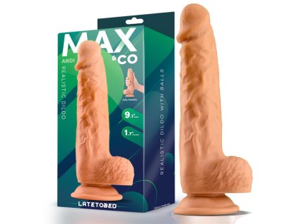 1 andi realistic dildo with testicles 91 flesh