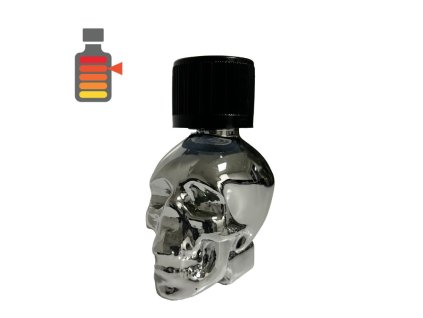 Amyl poppers 15 ml ve stříbrné lebce