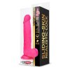 7 slidy realistic dildo dual layer retractable and adjustable 8