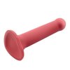 5 bouncy liquid silicone dildo hiper flexible 75 19 cm size l burgundy