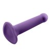5 bouncy liquid silicone dildo hiper flexible 7 18 cm size m purple