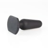 6 menhir anal plug silicone black