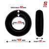 2 set of 3 cock rings flexible black