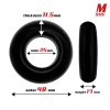 3 set of 3 cock rings flexible black