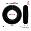 4 set of 3 cock rings flexible black