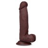 3 slidy realistic dildo dual layer retractable and adjustable 8