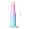 5 dildo dildo with vibration and suction cup gradient colour 17 cm