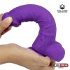5 realistic dildo liquid silicone dual layer 8 purple