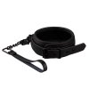 3 collar with leash vegan leather
