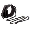 4 collar with leash vegan leather