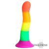 2 dildo rainbow color lgbt 18 cm