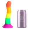 4 dildo rainbow color lgbt 18 cm