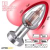 6 dimpor chrome anal plug with vibration and magnetic usb size l