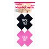 1 pack nipple covers cross black and pink fuck me