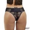 2 camila open crotch panties with floral lace