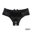 3 camila open crotch panties with floral lace