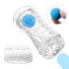 4 planet ball rolling masturbator cup blue