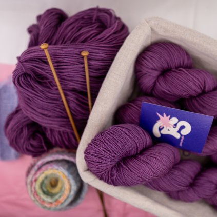 Soft Organic Merino Merry Berry