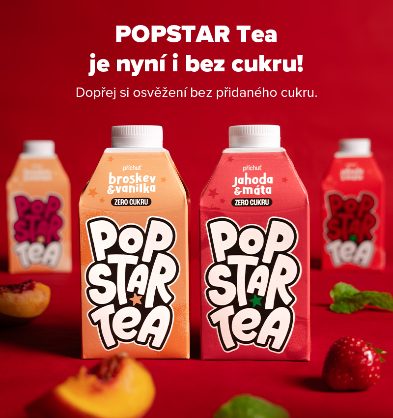 POPSTAR Tea je nyní i bez cukru!