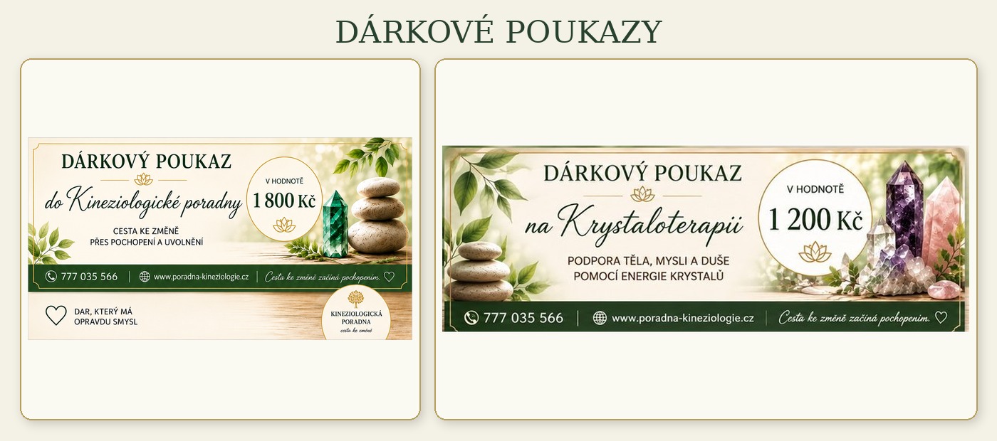 Dárkové poukazy