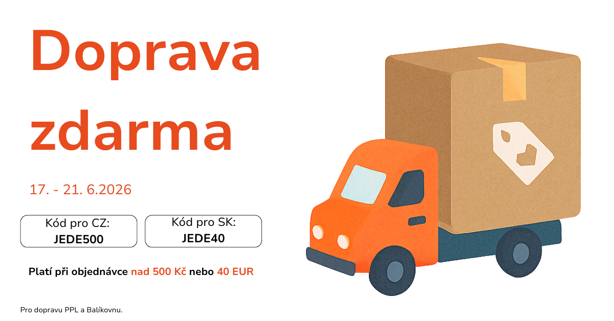 DOPRAVA ZDARMA JEN DO NEDĚLE